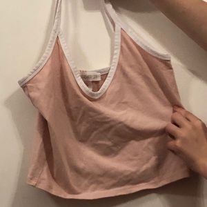 Forever 21 Light Pink and White Top
